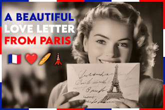envoyer votre lettre d amour depuis paris, en france