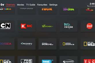custom android iptv app, IOS iptv app, samsung iptv app, lg iptv app, apple tv