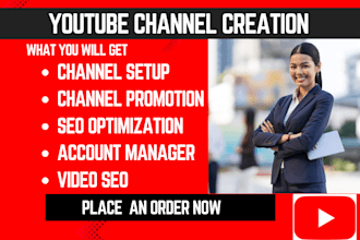 create organic youtube promotion automation account set up video upload ads seo