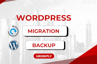 urgently migrate wordpress, website transfer, backup and elementor customization