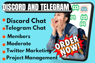do discord chat telegram chat twitter marketing discord chatter telegram chatter
