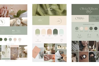 design minimalist logo with brand identity and branding kit