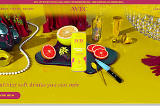 design sleek wine website beverage shopify store liquor store soft drink website