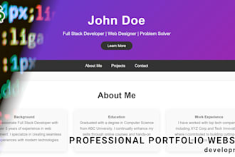 create a personal portfolio for five bucks