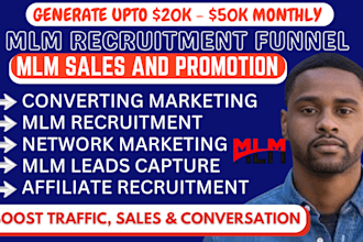 build mlm funnel, mlm sales funnel mlm recruitment funnel, mlm recruitment