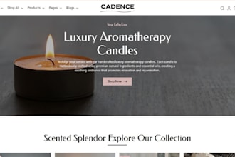 design hot selling candle shopify neon oil fragrance website soap perfume store
