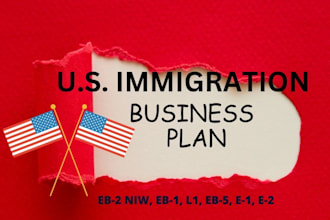write business plans, petition letter for eb2 niw e2 and l1 visa