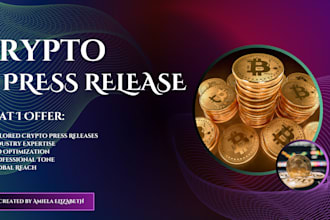 distribute crypto press release and blockchain press release to news media