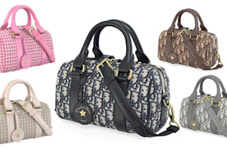 model your bag purse brief case gear with realistic render and mockup in 2d 3d