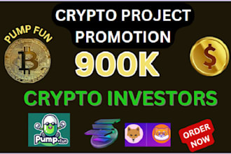 crypto coins promotion, x marketing pump fun token solana memes presale telegram