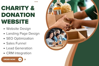 design charity website nonprofit website donation website ngo website