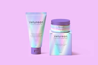 do design minimalistic cosmetic packaging and labels design