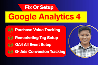 setup google analytics 4, facebook pixel conversion api, ga4 ecommerce tracking