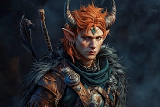 make a dnd character art and dnd character art