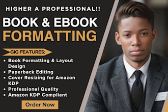 do book formatting and layout design paperback edit, cover resize for amazon KDP