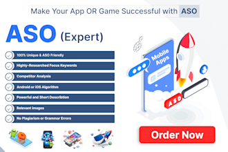 do aso, app store optimization for your ios or android apps or games
