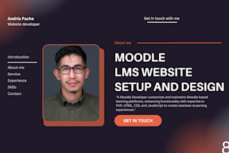 install moodle, setup moodle lms website, customize moodle elearning website