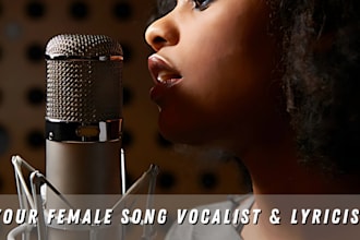 produce a christian audiobook, instrumental background song, as female vocalist