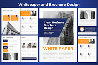design white paper, brochure, and flyer