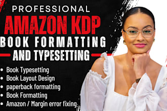 do book formatting book typesetting, book layout design and paperback formatting