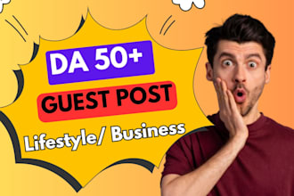 write and publish high da guest post with  dofollow backlinks