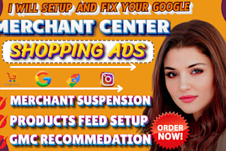 setup fix merchant suspension, merchant center shopping ads, google ads campaign