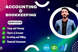 handle setup, cleanup and bank reconciliation in quickbooks for UK and USA