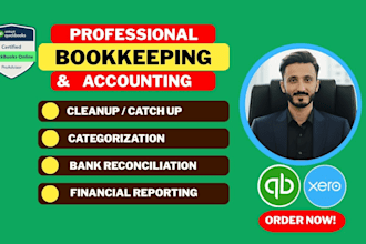 do setup, cleanup and bank reconciliation in quickbooks for UK and USA
