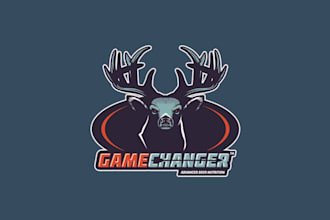 design badass deer game changer logo