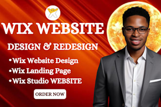 design, redesign or develop wix website, webflow studio, wix landing page