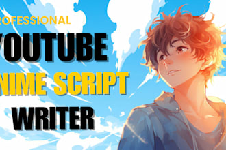 write engaging youtube script, movie, manhwa, manga, anime recap, video script