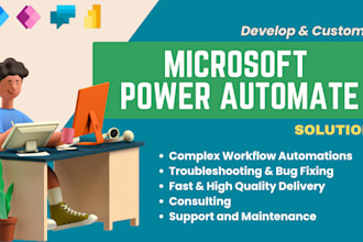 use power automate, sharepoint and other power apps to automate