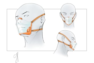 draw industrial design product illustrations and sketches