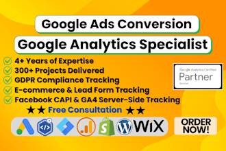 setup google analytics 4, tag manager, ads conversion tracking, consent mode v2