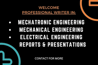 do mechatronic, mechanical, electrical, electronics reports