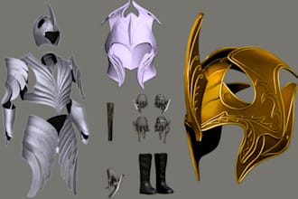 sculpt quality 3d masks 3d helmet full cosplay suit, wearable mask helmet armor