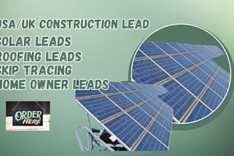 generate quality and valid homeowners roofing lead verified solar sales lead