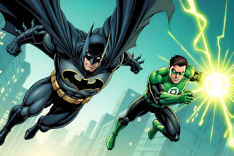 design your superhero character in comic style