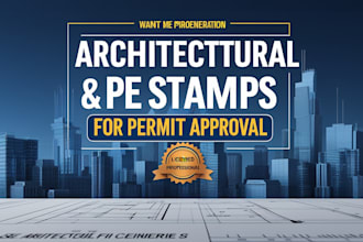 do architectural stamp, pe stamp, structural stamp, of drawings for city permit