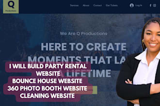 build bounce house website party rental event website house bounce website leads