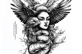 make a tattoo design of tattoo sleeve