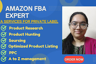 be your amazon private label virtual assistant