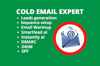 setup accounts for cold email outreach