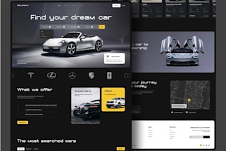 build car rental, car dealership website, car part website, car detailed website