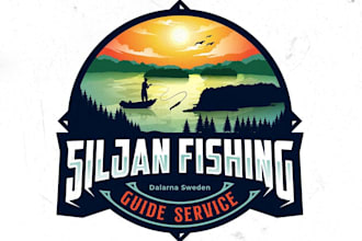 design awesome fishing guide company logo