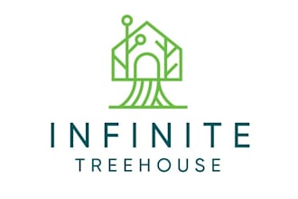 design unique infinite tree house logo