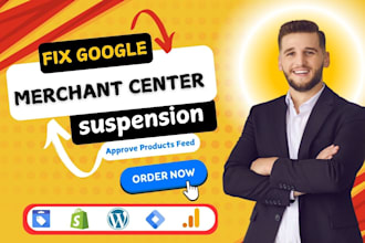 fix google merchant center suspension and approve products feed