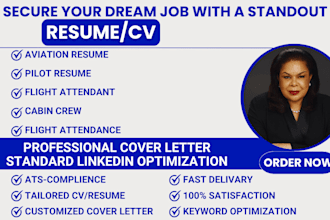 create aviation pilot flight attendant cabin crew aircraft resume