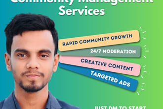 be your community manager for telegram with 50 chatters team