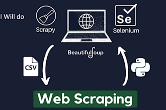 do web scraping, data extraction, python web scraper